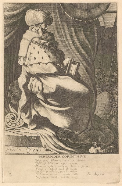 Periander Corinthius, #7 fra serien The Seven Wise Men of Greece av Jacques de Gheyn III