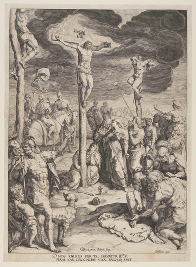 Kristus på korset mellom to tyver av Jacques de Gheyn II