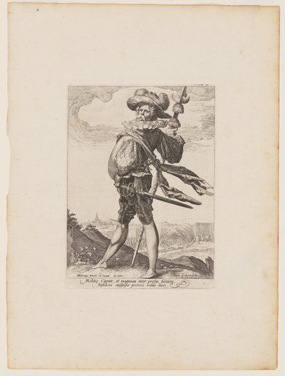 Oberst, fra offiserer og soldater i livvakten til keiser Rudolf II av Jacques de Gheyn II