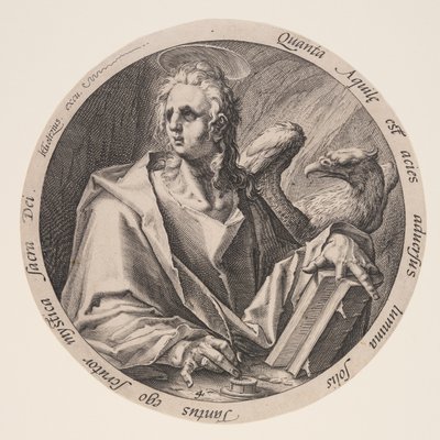 Johannes, fra Evangelistene av Jacques de Gheyn II