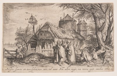 Landskap med romfolk, fra Landskap av Jacques de Gheyn II