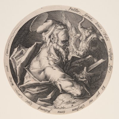 Lukas, fra Evangelistene av Jacques de Gheyn II