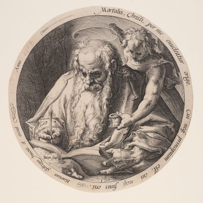 Matteus, fra Evangelistene av Jacques de Gheyn II