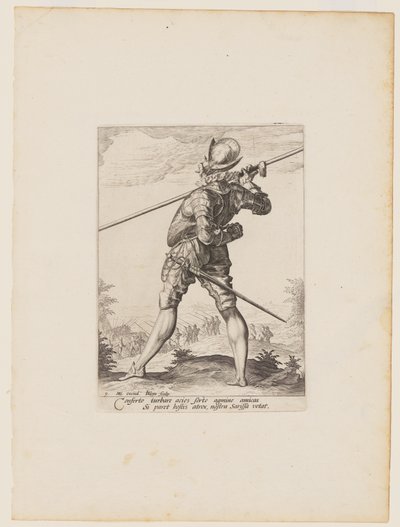 Pikeman, fra offiserer og soldater i livvakten til keiser Rudolf II av Jacques de Gheyn II