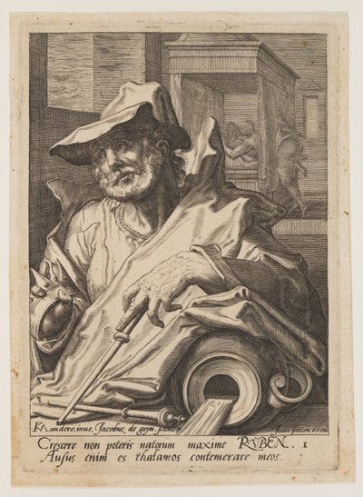 Ruben, fra Jakobs tolv sønner av Jacques de Gheyn II