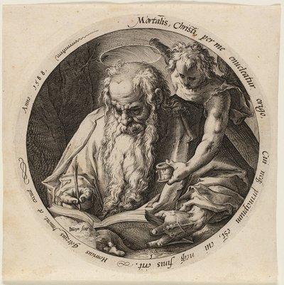 Matteus, plate én fra De fire evangelistene av Jacques de Gheyn II