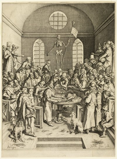 Professor Pauws anatomiske leksjon av Jacques de Gheyn II