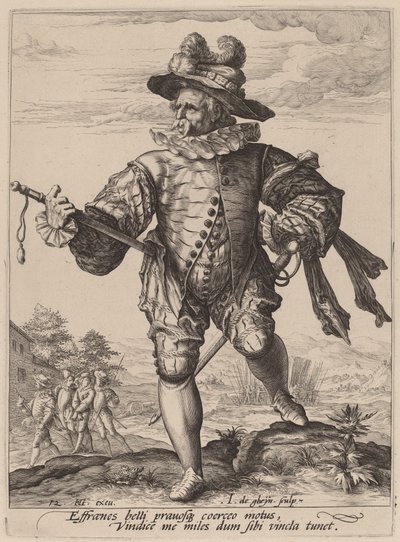 prost av Jacques de Gheyn II after Hendrik Goltzius