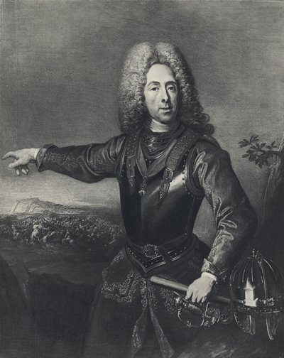 Prins Eugene av Savoy (litho) av Jacques or Jakobus van (after) Schuppen