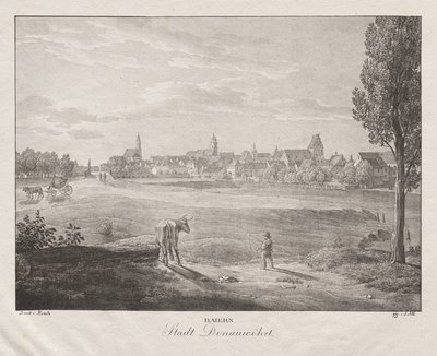 Bayern, byen Donauworth av Jakob Alt