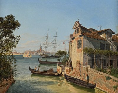 Utsikt over San Giorgio Maggiore i Venezia av Jakob Alt