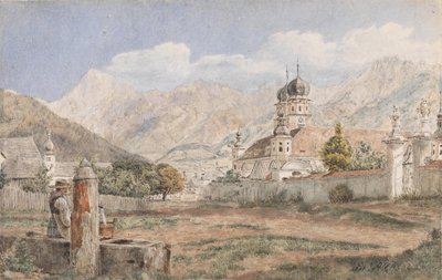Utsikt over Stams Abbey i Tyrol av Jakob Alt