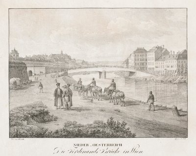 Nedre Østerrike, Ferdinand-broen i Wien. av Jakob Alt