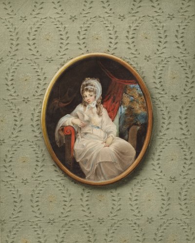 Portrett av en ukjent kvinne av Jakob Axel Gillberg