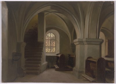 Kirkeinteriør av Jakob Becker