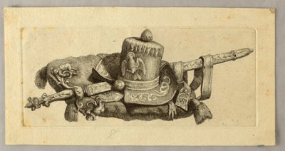 Vignette, et velsignet sverd og hatt av Jakob Frey