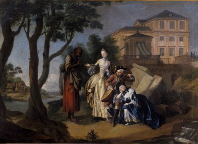 Fortune Taling Gypsy, 1762 av Jakob Michel