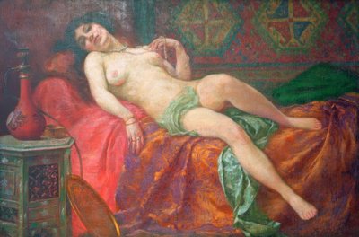 Hvilende Odalisque av Jakub Obrowsky