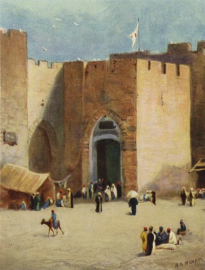 Jaffa; eller "Fish Gate" (farge litho) av James (after) Clark
