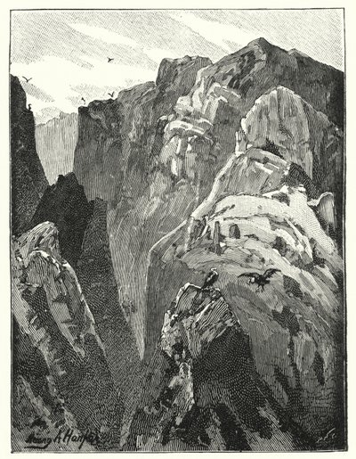 Fjellene nær Jeriko (litho) av James (after) Clark