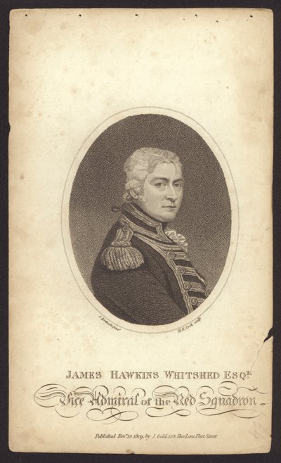 James Hawkins-Whitshed , britisk admiral (gravering) av James (after) Northcote