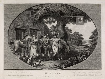 Jakt, gravert av Robert Pollard (1755-1838) av James (after) Pollard