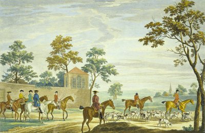 Going Out in the Morning, gravert av PC Canot (farget gravering) av James (after) Seymour