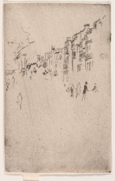 Et fragment av Piccadilly. av James Abbott McNeill Whistler