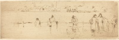 En skisse på vollen. av James Abbott McNeill Whistler