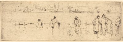En skisse på vollen, ca. 18841886. av James Abbott McNeill Whistler