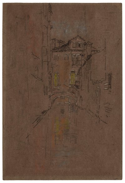 En venetiansk kanal, 1879-1880. av James Abbott McNeill Whistler