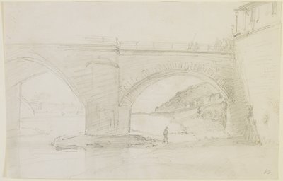En bro, 1858 (blyant på off-white vevd papir) av James Abbott McNeill Whistler
