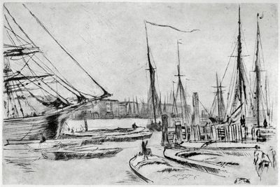 En skisse fra Billingsgate, 1800-tallet 1904. av James Abbott McNeill Whistler