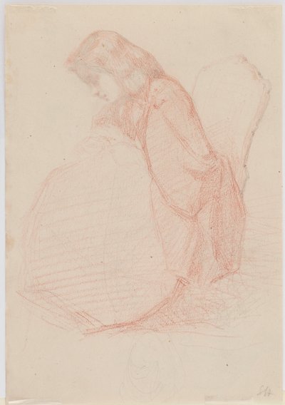 En tosidig tegning av Fumette og dansende klovner, 1855-1859. av James Abbott McNeill Whistler