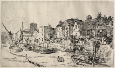 Adam og Eve Tavern, Old Chelsea. av James Abbott McNeill Whistler
