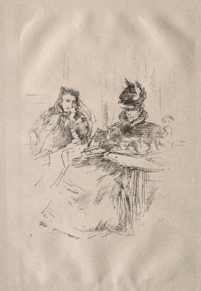 Afternoon Tea, Mrs. Phillips og Mrs. Charles Whibley. av James Abbott McNeill Whistler
