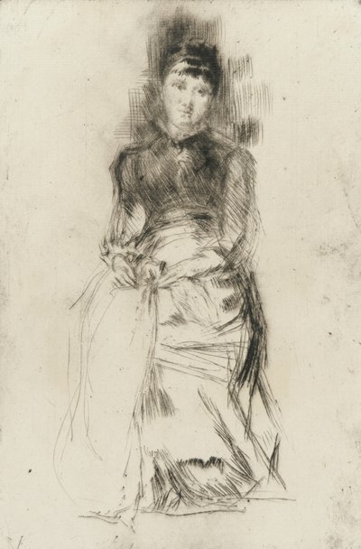 Agnes, ca. 1873-75 (drypont på papir) av James Abbott McNeill Whistler