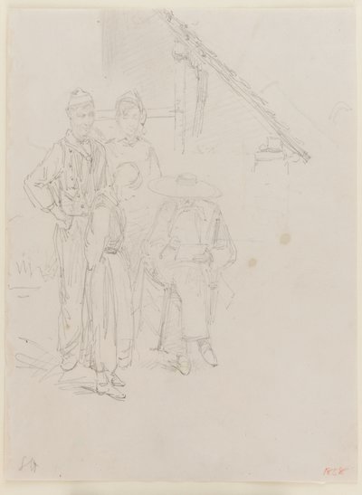 En kunstnerskisse, 1858. av James Abbott McNeill Whistler