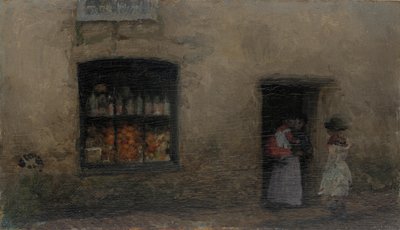 En oransje note: Sweet Shop, 1883 eller 1884. av James Abbott McNeill Whistler