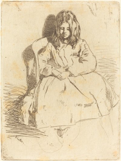 Annie Sittende, 1858. av James Abbott McNeill Whistler