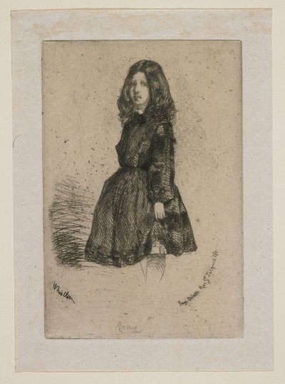 Annie fra Tolv etsninger etter naturen av James Abbott McNeill Whistler