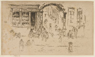 Archway, Brussel, 1887. av James Abbott McNeill Whistler
