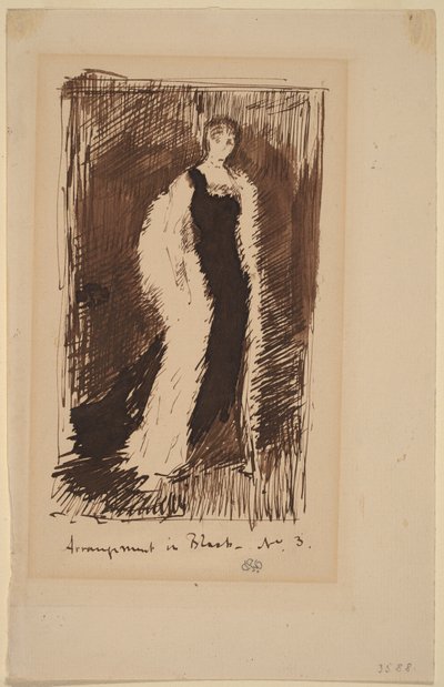 Arrangement i svart - nr. 3 av James Abbott McNeill Whistler