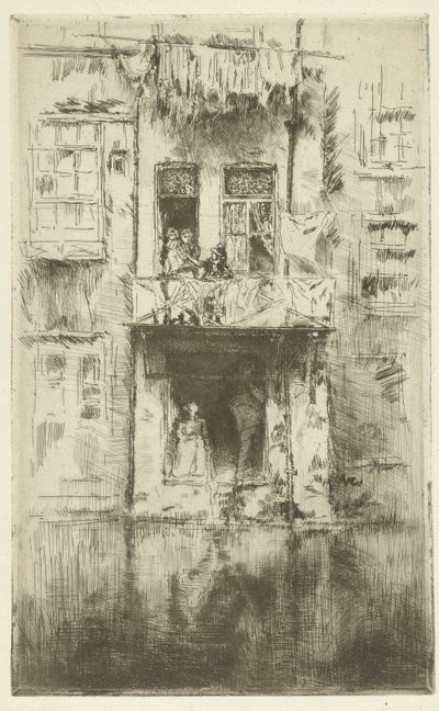 Balkong til et hus i Amsterdam Balkong, Amsterdam av James Abbott McNeill Whistler