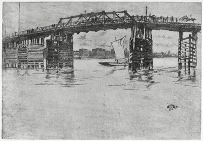 Battersea Bridge, London, 1800-tallet 1904. av James Abbott McNeill Whistler