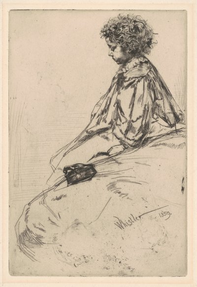 Bibi Lalouette, 1859. av James Abbott McNeill Whistler