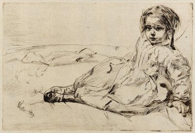Bibi Valentin, 1859. av James Abbott McNeill Whistler