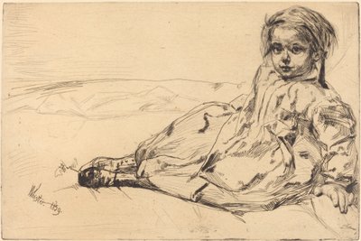 Bibi Valentin, 1859. av James Abbott McNeill Whistler