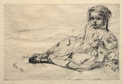 Bibi Valentin, 1859. av James Abbott McNeill Whistler
