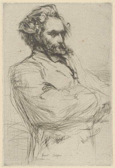 Portrett av Drouet av James Abbott McNeill Whistler